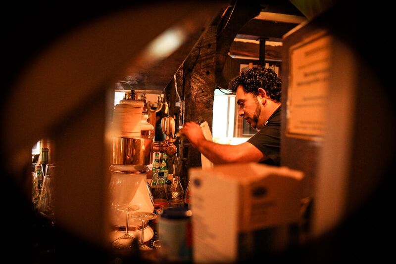 Einblick in den Servicebereich des Restaurants