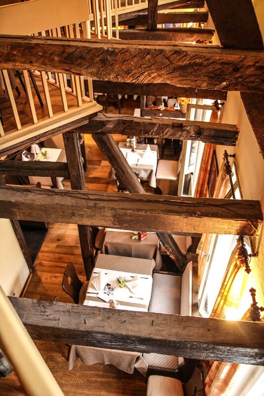 Historisches Fachwerk im Innenraum